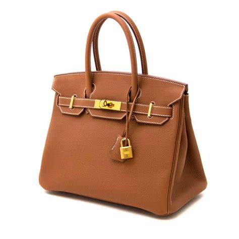 hermes birkin brown gold